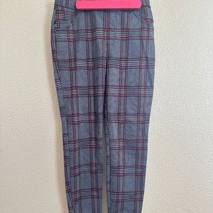 Brand: Sanctuary Size: Small Color: grey, black, and red Stretch is good